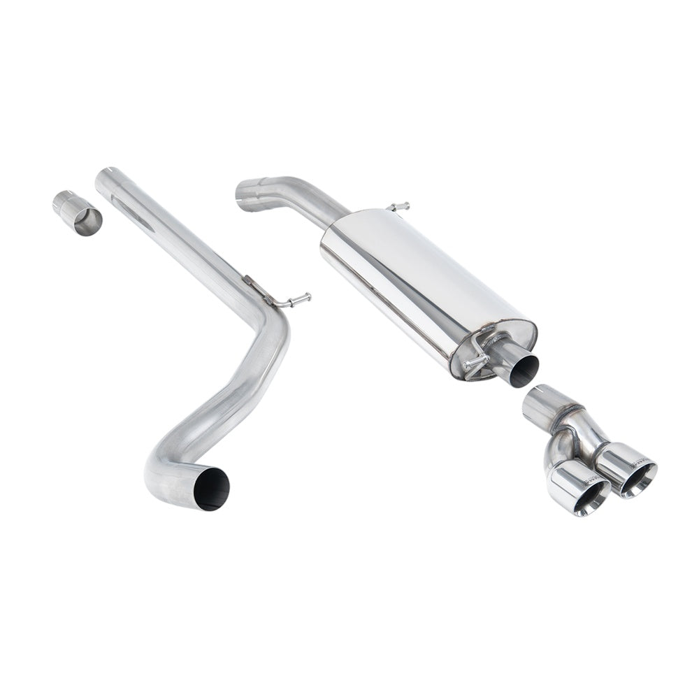 Milltek Cat Back Exhaust Volkswagen Polo R WRC 13-14-Exhaust System-carbonizeduk