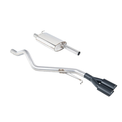 Milltek Cat Back Exhaust Volkswagen Transporter \ Caravelle T5 SWB 2.0 (140ps) 2WD and 4MOTION 10-15-Exhaust System-carbonizeduk