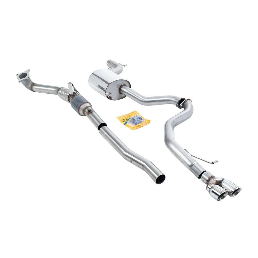 Milltek Turbo-back including Hi-Flow Sports Cat Exhaust Volkswagen Jetta Mk6 GLI 2.0 TSI 11-14-Manifolds, Decats & Sports Cats-carbonizeduk