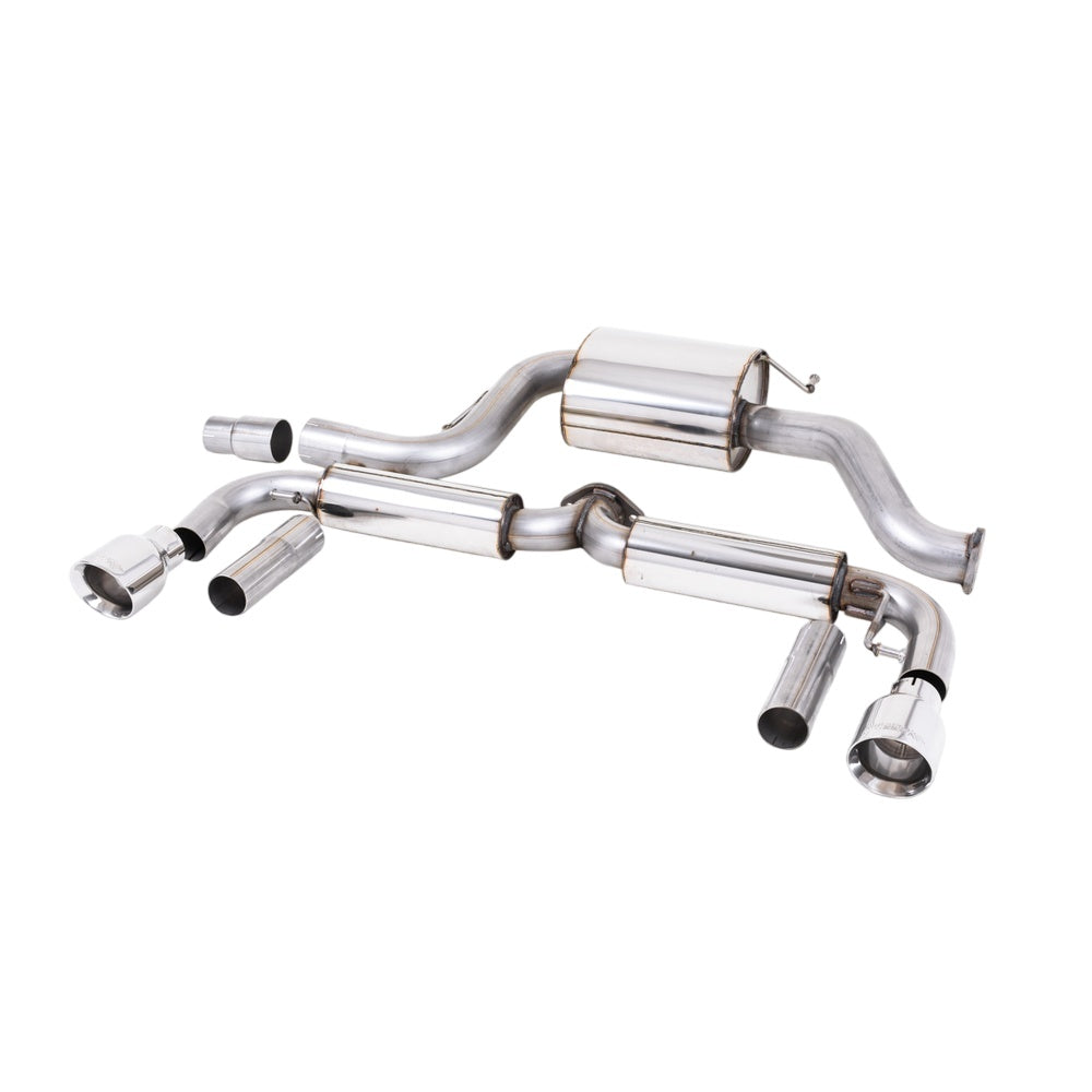 Milltek Cat Back Exhaust Volkswagen Beetle 2.0 TSI (A5 Chassis) 11-15-Exhaust System-carbonizeduk