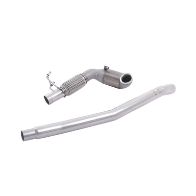 Milltek Large Bore Downpipe and Hi-Flow Sports Cat Exhaust Audi S3 2.0 TFSi Quattro Saloon and Cabrio 8V/8V.2 (Non-GPF Equipped Models Only) 13-18-Manifolds, Decats & Sports Cats-carbonizeduk