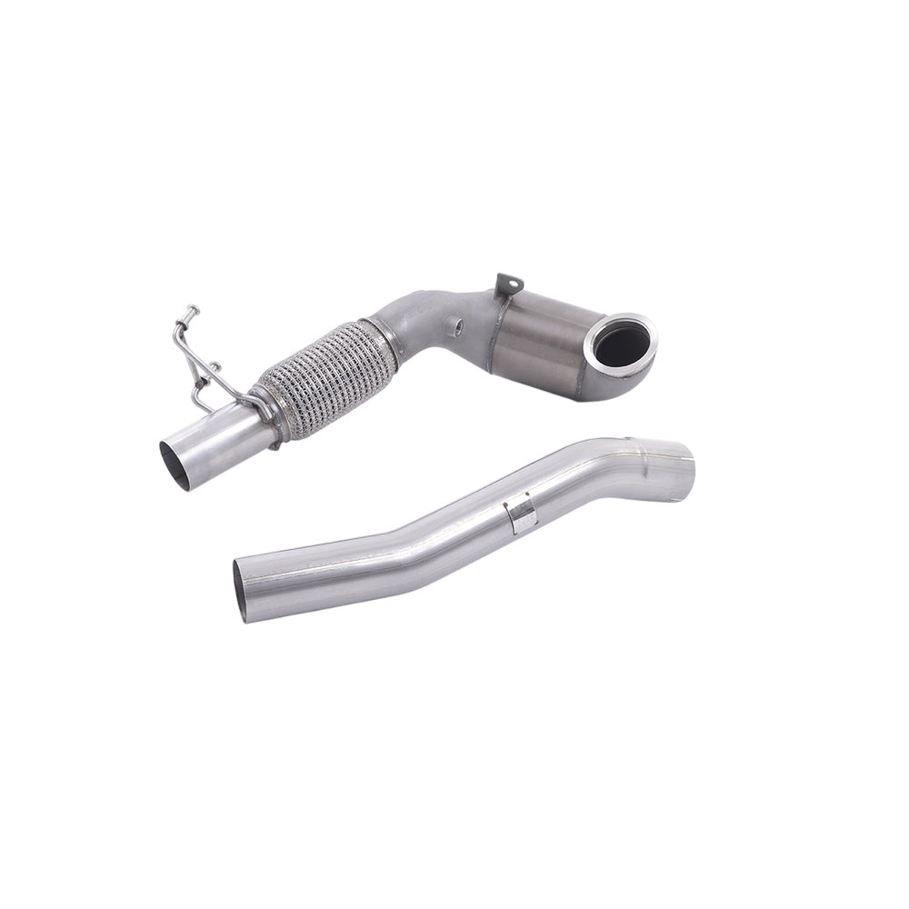 Milltek Cast Downpipe with Race Cat Exhaust Seat Leon Cupra 300 2.0 TSI (Non-OPF/GPF Models) 18-19-Manifolds, Decats & Sports Cats-carbonizeduk