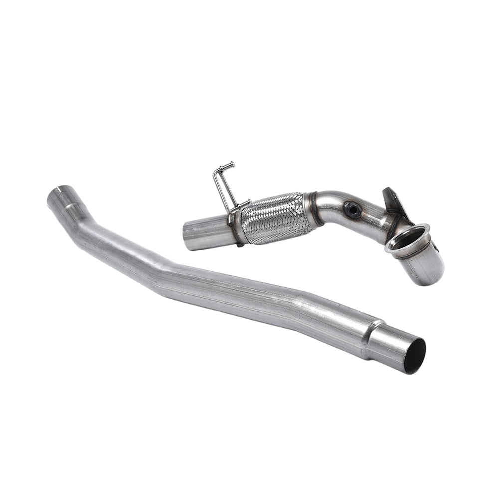 Milltek Large-bore Downpipe and De-cat Exhaust Seat Leon Cupra 300 2.0 TSI (Non-OPF/GPF Models) 18-19-Manifolds, Decats & Sports Cats-carbonizeduk