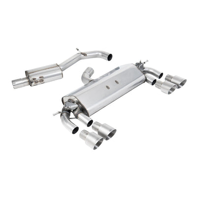 Milltek Cat Back Exhaust Volkswagen Golf Mk7 R 2.0 TSI 300PS (ECE Approved and 76.2mm Systems) 14-16-Exhaust System-carbonizeduk