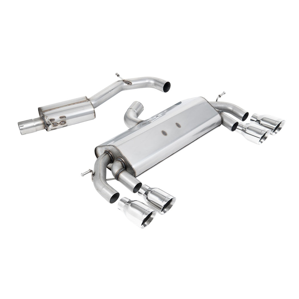 Milltek Cat Back Exhaust Volkswagen Golf Mk7 R 2.0 TSI 300PS (ECE Approved and 76.2mm Systems) 14-16-Exhaust System-carbonizeduk
