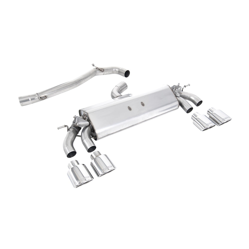 Milltek Cat Back Exhaust Volkswagen Golf Mk7.5 R 2.0 TSI 300PS (GPF Equipped Models Only) 76mm and EC Approved Systems 19-20-Exhaust System-carbonizeduk