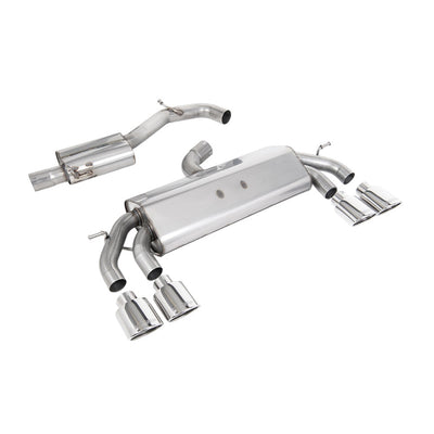 Milltek Cat Back Exhaust Volkswagen Golf Mk7.5 R 2.0 TSI 300PS (GPF Equipped Models Only) 76mm and EC Approved Systems 19-20-Exhaust System-carbonizeduk