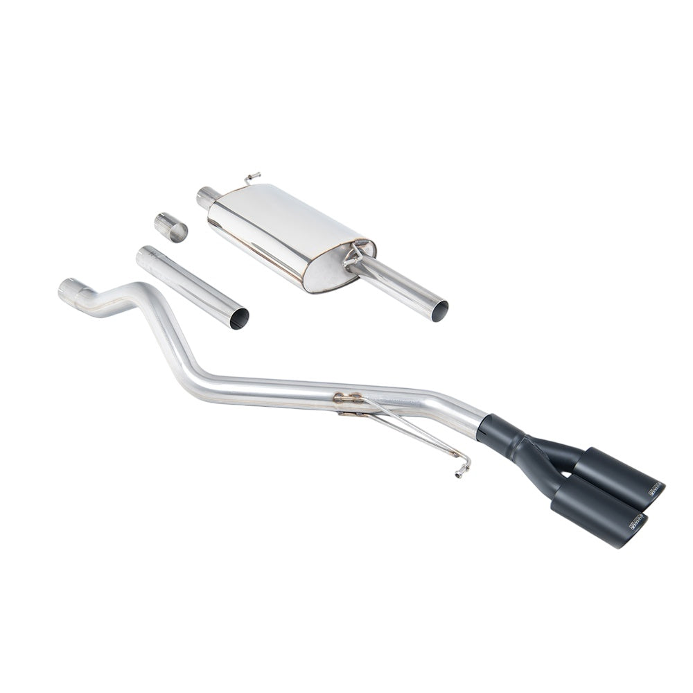 Milltek Cat Back Exhaust Volkswagen Transporter \ Caravelle T6 LWB 150PS and 204PS 2.0 TSI (Petrol) 2WD 17-25-Exhaust System-carbonizeduk