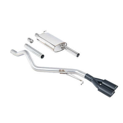 Milltek Cat Back Exhaust Volkswagen Transporter \ Caravelle T6 LWB 150PS and 204PS 2.0 TSI (Petrol) 2WD 17-25-Exhaust System-carbonizeduk