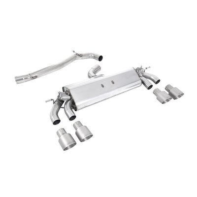 Milltek Cat Back Exhaust Volkswagen Golf Mk7.5 R 2.0 TSI 300PS (GPF Equipped Models Only) 76mm and EC Approved Systems 19-20-Exhaust System-carbonizeduk