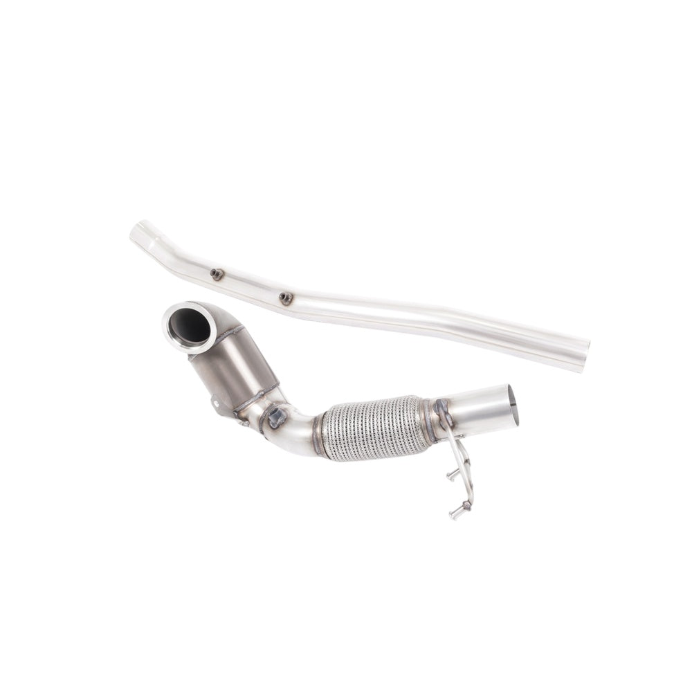 Milltek Large Bore Downpipe and Hi-Flow Sports Cat Exhaust Seat Leon ST Cupra 300 (4x4) Estate / Station Wagon / Combi (OPF/GPF Equipped Only) 19-20-Manifolds, Decats & Sports Cats-carbonizeduk