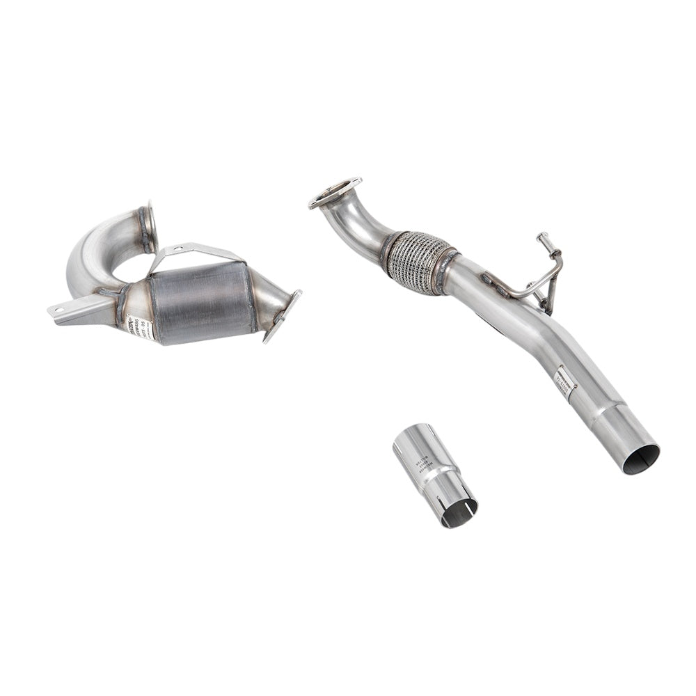 Milltek Hi-Flow Sports Cat and Downpipe Exhaust Volkswagen Up! 1.0TSI 90PS (3 and 5-Door) 16-25-Manifolds, Decats & Sports Cats-carbonizeduk