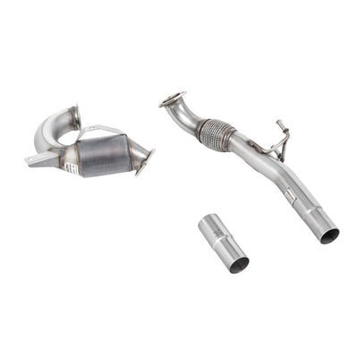 Milltek Hi-Flow Sports Cat and Downpipe Exhaust Volkswagen Up! 1.0TSI 90PS (3 and 5-Door) 16-25-Manifolds, Decats & Sports Cats-carbonizeduk