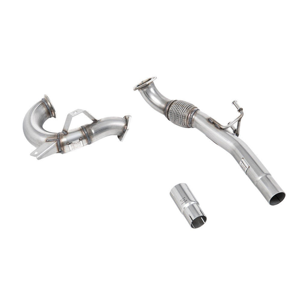 Milltek Large-bore Downpipe and De-cat Exhaust Volkswagen Up! 1.0TSI 90PS (3 and 5-Door) 16-25-Manifolds, Decats & Sports Cats-carbonizeduk