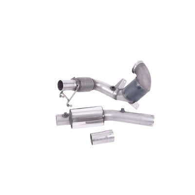 Milltek Hi-Flow Sports Cat and Downpipe Exhaust Audi A1 40TFSi 5-Door 2.0 (207PS) with OPF/GPF 19-25-Manifolds, Decats & Sports Cats-carbonizeduk