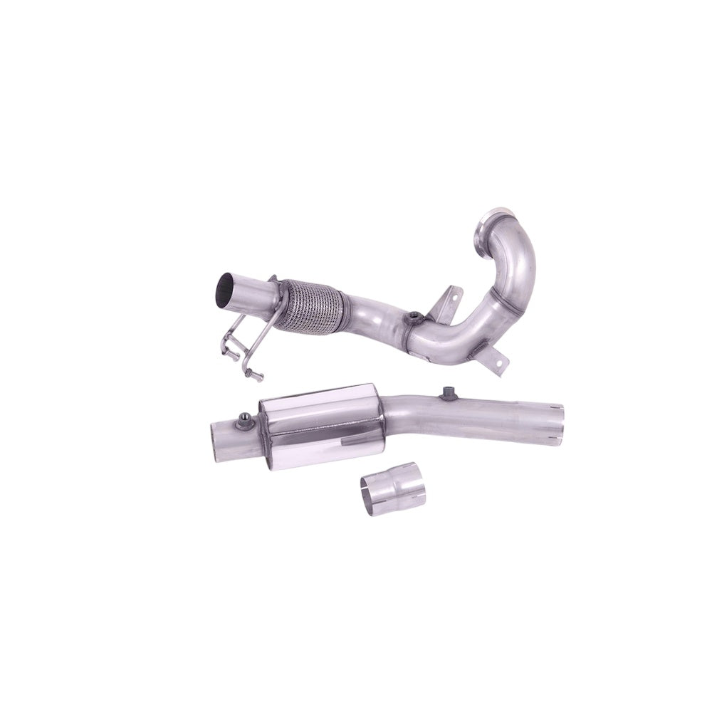 Milltek Large-bore Downpipe and De-cat Exhaust Volkswagen Polo GTI 2.0 TSI (AW 5-Door inc Facelift Models) GPF/OPF Models Only 19-25-Manifolds, Decats & Sports Cats-carbonizeduk