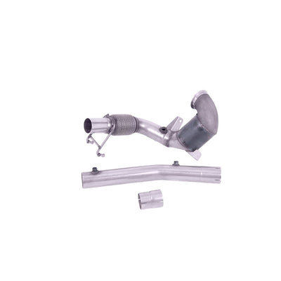 Milltek Hi-Flow Sports Cat and Downpipe Exhaust Audi A1 40TFSi 5-Door 2.0 (207PS) with OPF/GPF 19-25-Manifolds, Decats & Sports Cats-carbonizeduk