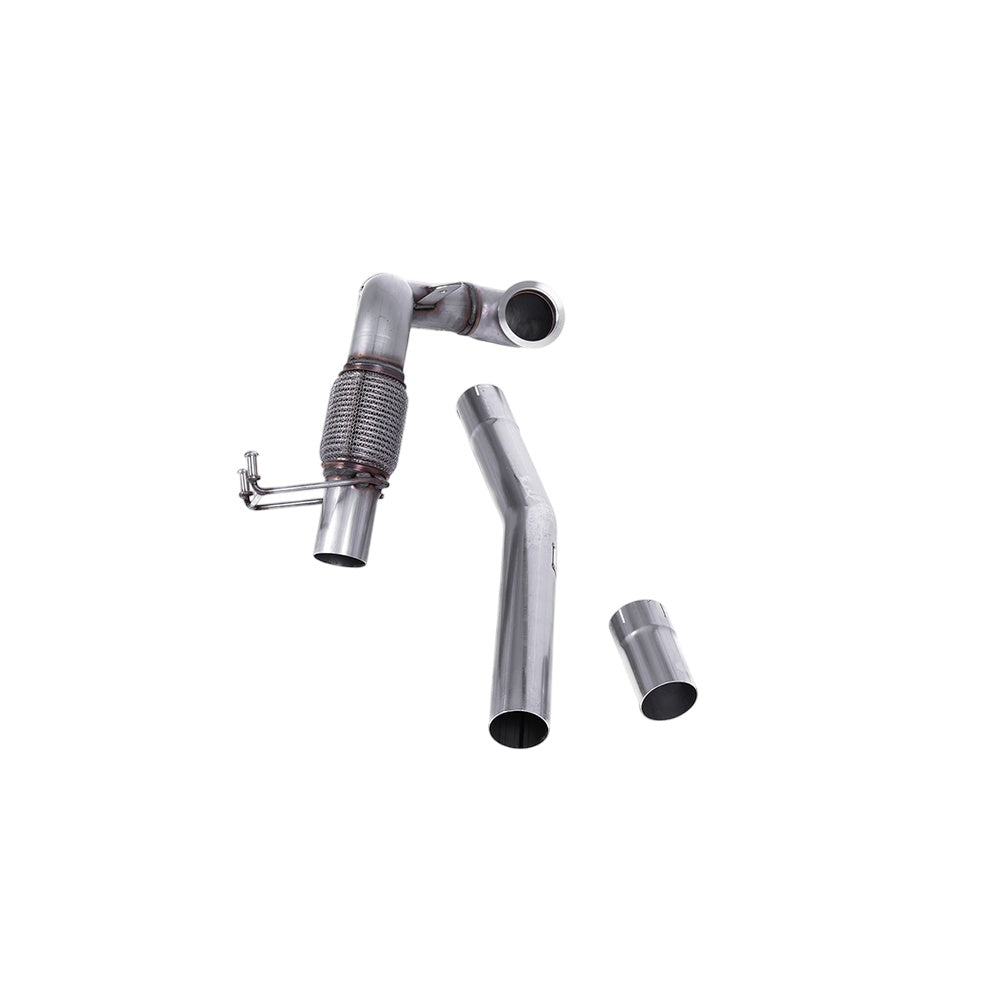 Milltek Large-bore Downpipe and De-cat Exhaust Volkswagen Polo GTI 2.0 TSI (AW 5-Door) Non GPF/OPF Models Only 18-19-Manifolds, Decats & Sports Cats-carbonizeduk