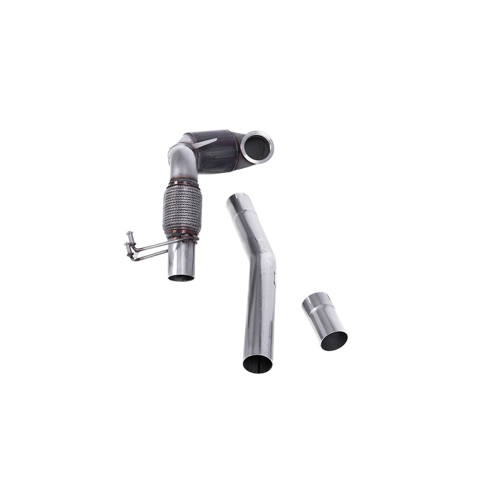 Milltek Cast Downpipe with Race Cat Exhaust Volkswagen Polo GTI 2.0 TSI (AW 5-Door) Non GPF/OPF Models Only 18-19-Manifolds, Decats & Sports Cats-carbonizeduk