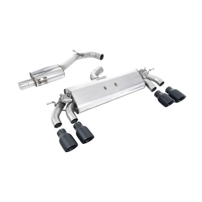 Milltek Cat Back Exhaust Volkswagen Golf Mk7.5 R 2.0 TSI 300PS (GPF Equipped Models Only) 76mm and EC Approved Systems 19-20-Exhaust System-carbonizeduk