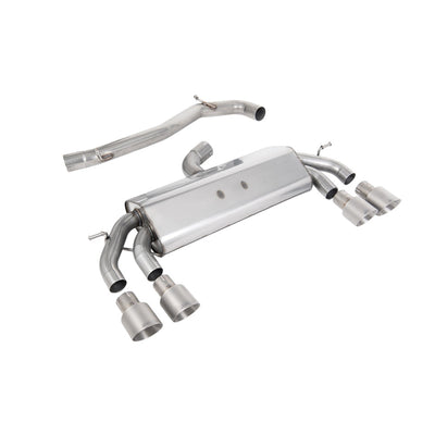 Milltek Cat Back Exhaust Volkswagen Golf Mk7.5 R 2.0 TSI 300PS (GPF Equipped Models Only) 76mm and EC Approved Systems 19-20-Exhaust System-carbonizeduk