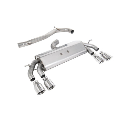 Milltek Cat Back Exhaust Volkswagen Golf Mk7.5 R 2.0 TSI 300PS (GPF Equipped Models Only) 76mm and EC Approved Systems 19-20-Exhaust System-carbonizeduk