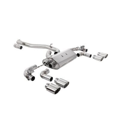 Milltek Cat Back Exhaust Volkswagen Golf Mk7.5 R 2.0 TSI 300PS (GPF Equipped Models Only) 80mm Race Systems 19-22-Exhaust System-carbonizeduk