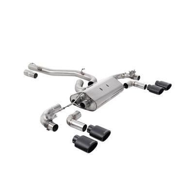Milltek Cat Back Exhaust Volkswagen Golf Mk7.5 R 2.0 TSI 300PS (GPF Equipped Models Only) 80mm Race Systems 19-22-Exhaust System-carbonizeduk