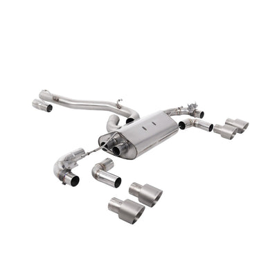 Milltek Cat Back Exhaust Volkswagen Golf Mk7.5 R 2.0 TSI 300PS (GPF Equipped Models Only) 80mm Race Systems 19-22-Exhaust System-carbonizeduk