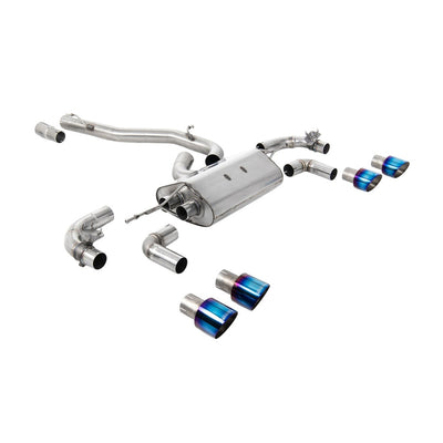 Milltek Cat Back Exhaust Volkswagen Golf Mk7.5 R 2.0 TSI 300PS (GPF Equipped Models Only) 80mm Race Systems 19-22-Exhaust System-carbonizeduk