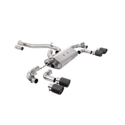 Milltek Cat Back Exhaust Volkswagen Golf Mk7.5 R 2.0 TSI 300PS (GPF Equipped Models Only) 80mm Race Systems 19-22-Exhaust System-carbonizeduk