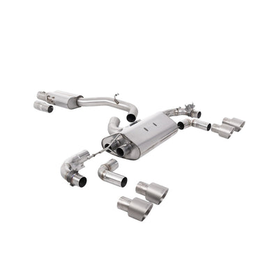 Milltek Cat Back Exhaust Volkswagen Golf Mk7.5 R 2.0 TSI 300PS (GPF Equipped Models Only) 80mm Race Systems 19-22-Exhaust System-carbonizeduk