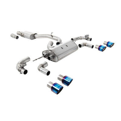 Milltek Cat Back Exhaust Volkswagen Golf Mk7.5 R 2.0 TSI 300PS (GPF Equipped Models Only) 80mm Race Systems 19-22-Exhaust System-carbonizeduk