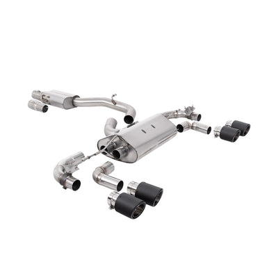 Milltek Cat Back Exhaust Volkswagen Golf Mk7.5 R 2.0 TSI 300PS (GPF Equipped Models Only) 80mm Race Systems 19-22-Exhaust System-carbonizeduk