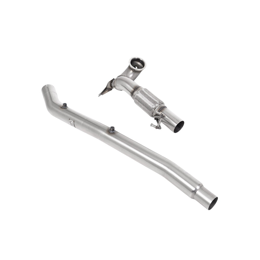 Milltek Large-bore Downpipe and De-cat Exhaust Volkswagen T-Roc R 2.0TSI 300ps (MQB EVO Models with OPF/GPF) 22-25-Manifolds, Decats & Sports Cats-carbonizeduk