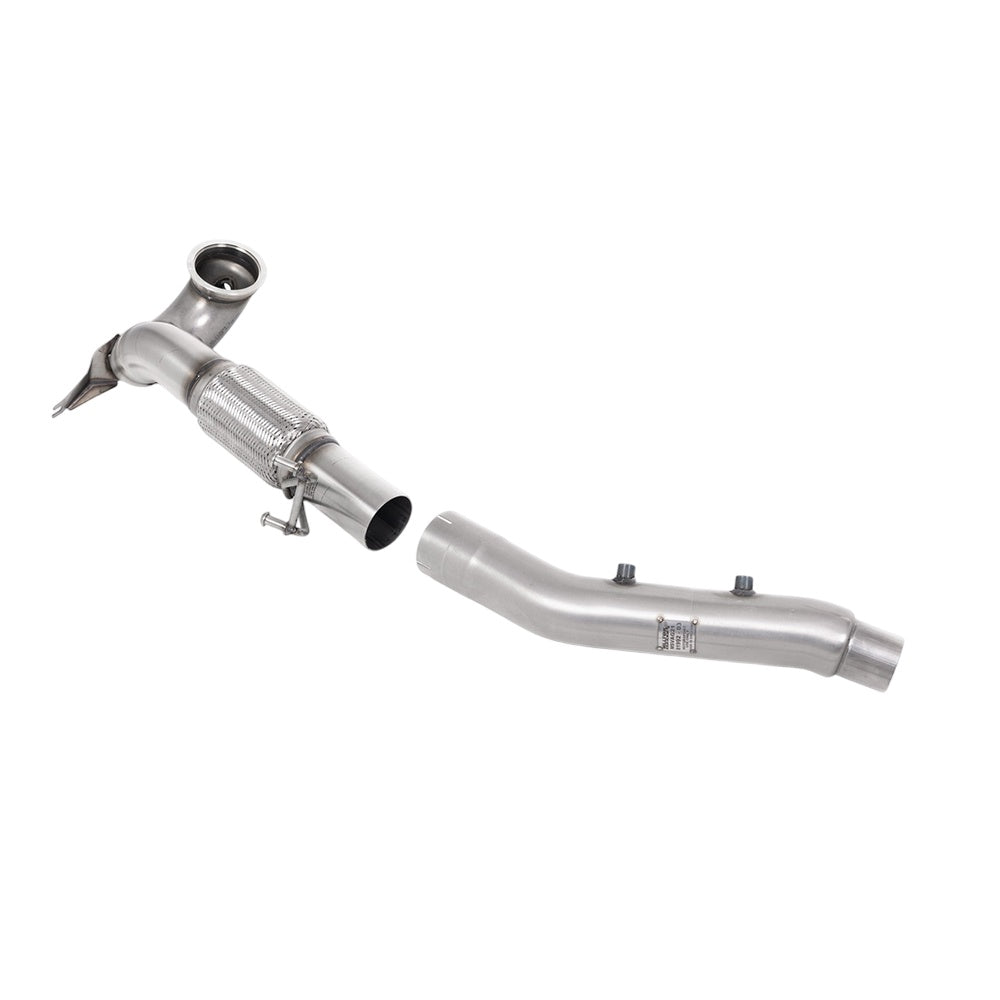 Milltek Large-bore Downpipe and De-cat Exhaust Volkswagen Golf Mk8 GTi Clubsport (300ps OPF/GPF Equipped Models Only) 21-25-Manifolds, Decats & Sports Cats-carbonizeduk