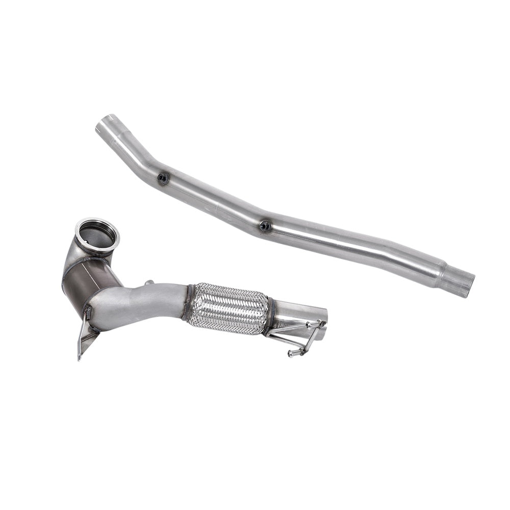 Milltek Large Bore Downpipe and Hi-Flow Sports Cat Exhaust Audi S3 2.0 TFSi Quattro Saloon / Sedan 310PS 8Y (North American / Non-OPF Models Only) 22-25-Manifolds, Decats & Sports Cats-carbonizeduk