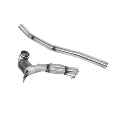Milltek Large Bore Downpipe and Hi-Flow Sports Cat Exhaust Audi S3 2.0 TFSi Quattro Saloon / Sedan 310PS 8Y (North American / Non-OPF Models Only) 22-25-Manifolds, Decats & Sports Cats-carbonizeduk