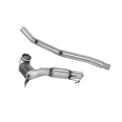 Milltek Large Bore Downpipe and Hi-Flow Sports Cat Exhaust Audi S3 2.0 TFSi Quattro Saloon / Sedan 310PS 8Y (North American / Non-OPF Models Only) 22-25-Manifolds, Decats & Sports Cats-carbonizeduk