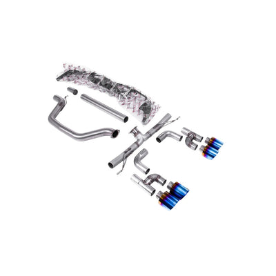 Milltek Cat Back Exhaust Volkswagen Golf Mk8 GTi (Golf R Style Quad Outlet Systems 245ps Non-GPF / North American Models Only) 21-25-Exhaust System-carbonizeduk
