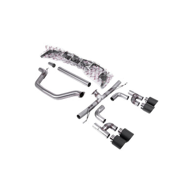 Milltek Cat Back Exhaust Volkswagen Golf Mk8 GTi (Golf R Style Quad Outlet Systems 245ps Non-GPF / North American Models Only) 21-25-Exhaust System-carbonizeduk