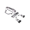 Milltek Cat Back Exhaust Volkswagen Golf Mk8 GTi (Golf R Style Quad Outlet Systems 245ps Non-GPF / North American Models Only) 21-25-Exhaust System-carbonizeduk