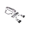 Milltek Cat Back Exhaust Volkswagen Golf Mk8 GTi (Golf R Style Quad Outlet Systems 245ps Non-GPF / North American Models Only) 21-25-Exhaust System-carbonizeduk