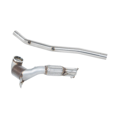 Milltek Large Bore Downpipe and Hi-Flow Sports Cat Exhaust Volkswagen T-Roc R 2.0TSI 300ps (MQB EVO Models with OPF/GPF) 22-25-Manifolds, Decats & Sports Cats-carbonizeduk