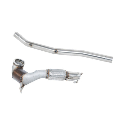 Milltek Large Bore Downpipe and Hi-Flow Sports Cat Exhaust Volkswagen T-Roc R 2.0TSI 300ps (MQB EVO Models with OPF/GPF) 22-25-Manifolds, Decats & Sports Cats-carbonizeduk