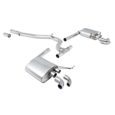 Milltek Cat Back Exhaust Volkswagen Arteon 2.0TSI 280PS 4Motion (North American Non Valved / Downturn Tips) 22-25-Exhaust System-carbonizeduk