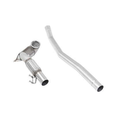 Milltek Large Bore Downpipe and Hi-Flow Sports Cat Exhaust Volkswagen Arteon 2.0TSI 280PS 4Motion (North American Non Valved / Downturn Tips) 22-25-Manifolds, Decats & Sports Cats-carbonizeduk