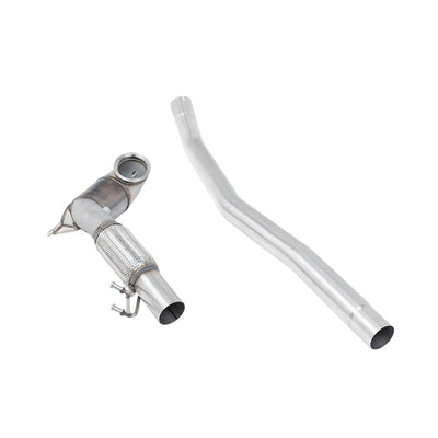 Milltek Large Bore Downpipe and Hi-Flow Sports Cat Exhaust Volkswagen Arteon 2.0TSI 280PS 4Motion (North American Non Valved / Downturn Tips) 22-25-Manifolds, Decats & Sports Cats-carbonizeduk