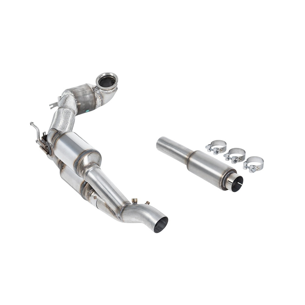 Milltek HJS Tuning ECE Downpipes Exhaust Volkswagen Golf Mk8 R 2.0 TSI 320PS (GPF Equipped Models Only) 21-25-Manifolds, Decats & Sports Cats-carbonizeduk