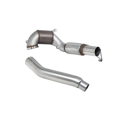 Milltek Large Bore Downpipe and Hi-Flow Sports Cat Exhaust Volkswagen Golf Mk8 GTi (245ps Non-GPF / North American Models Only) 21-25-Manifolds, Decats & Sports Cats-carbonizeduk